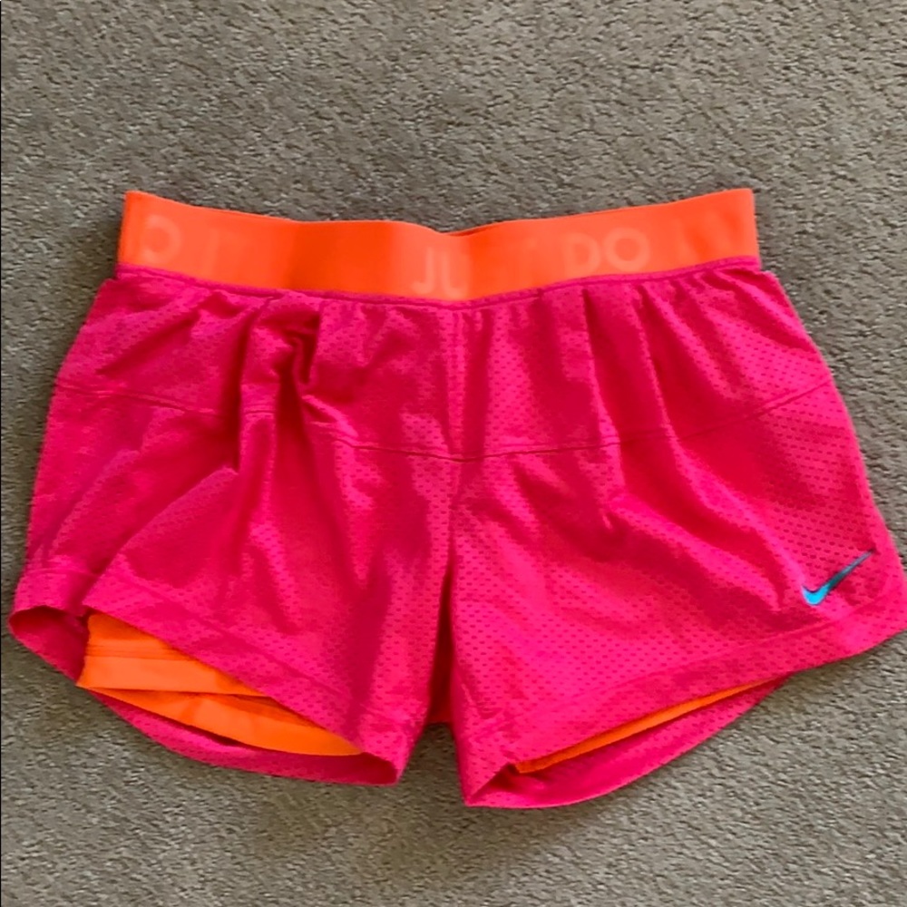Pink & Orange Nike Dri-Fit Shorts